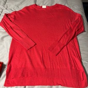 Lightweight red sweater